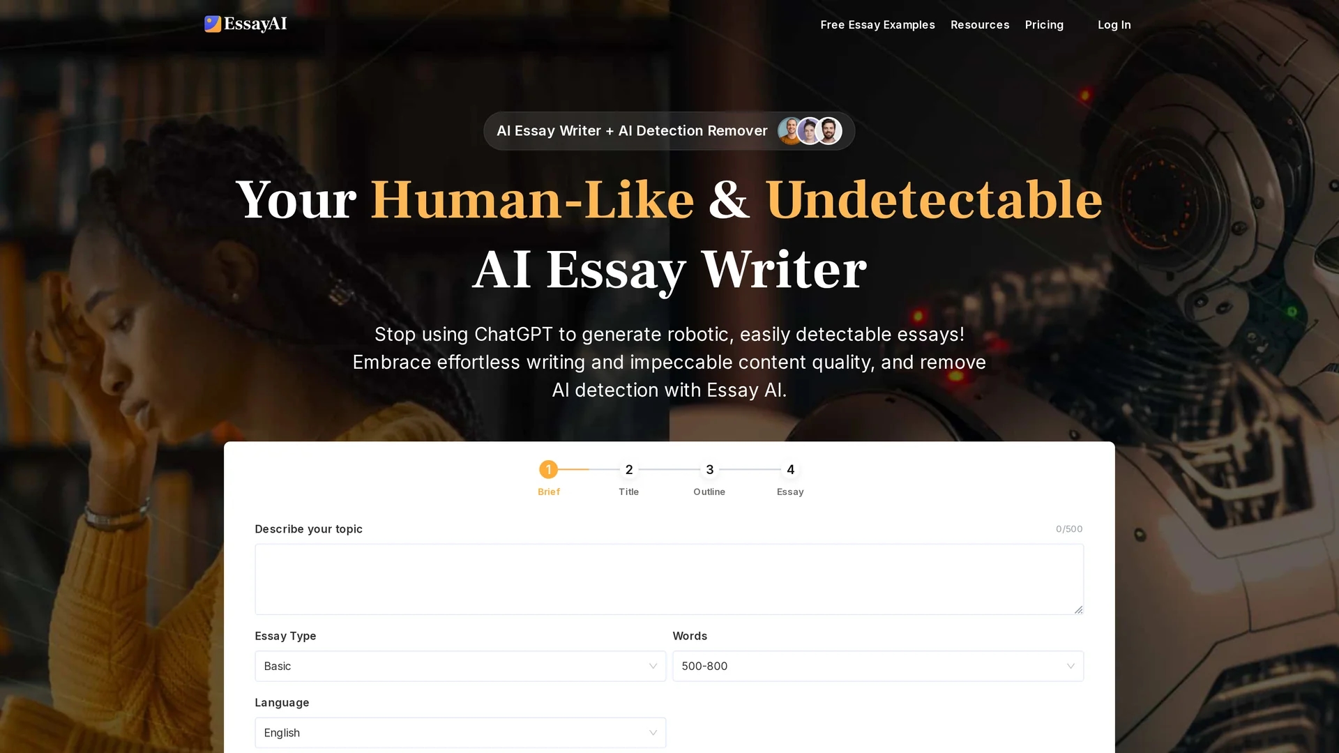 essayai-ai homepage