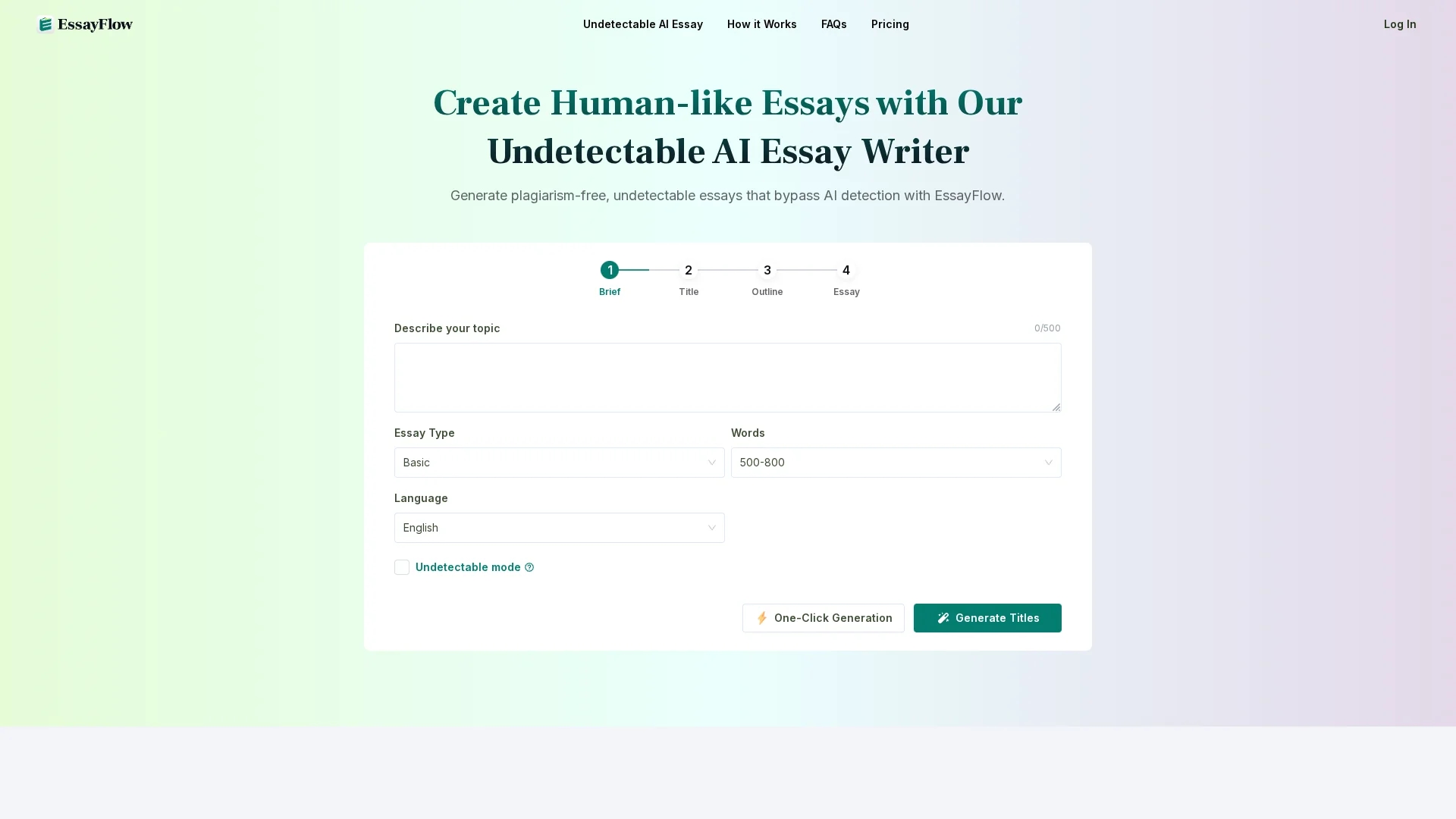 essayflow-ai homepage