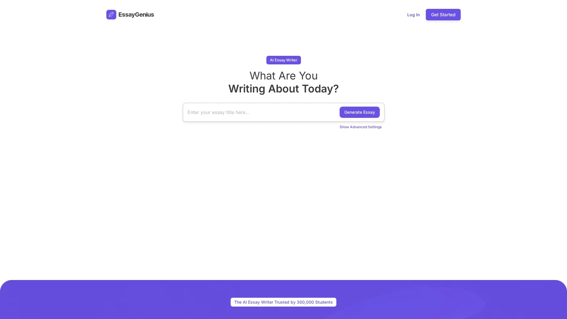 essaygenius homepage