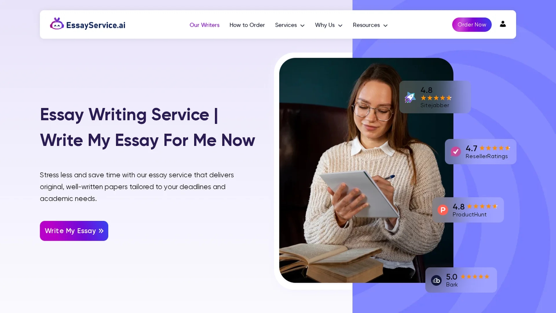 essayservice-ai homepage