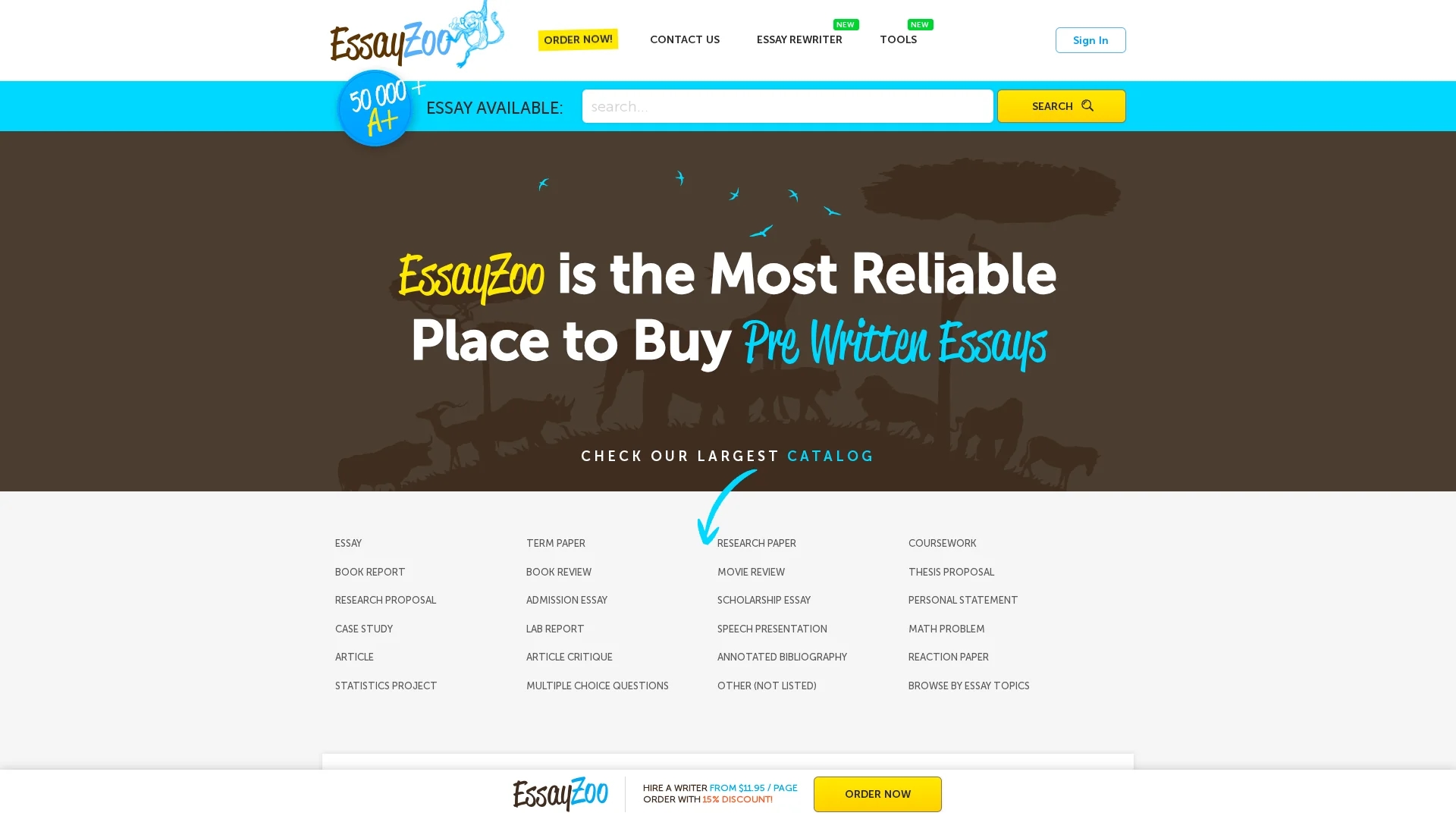 essayzoo homepage
