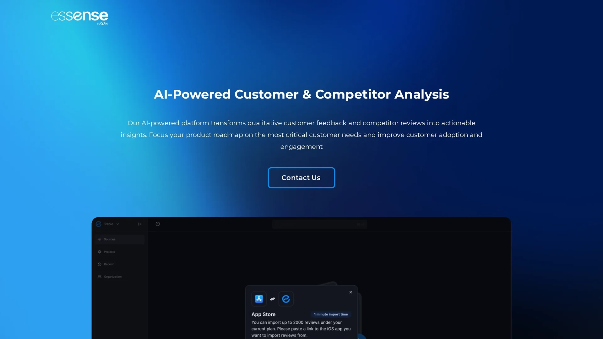 essense-ai homepage