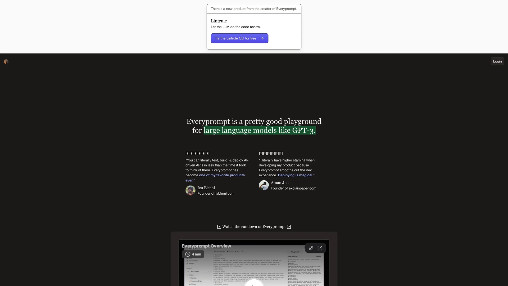 everyprompt homepage