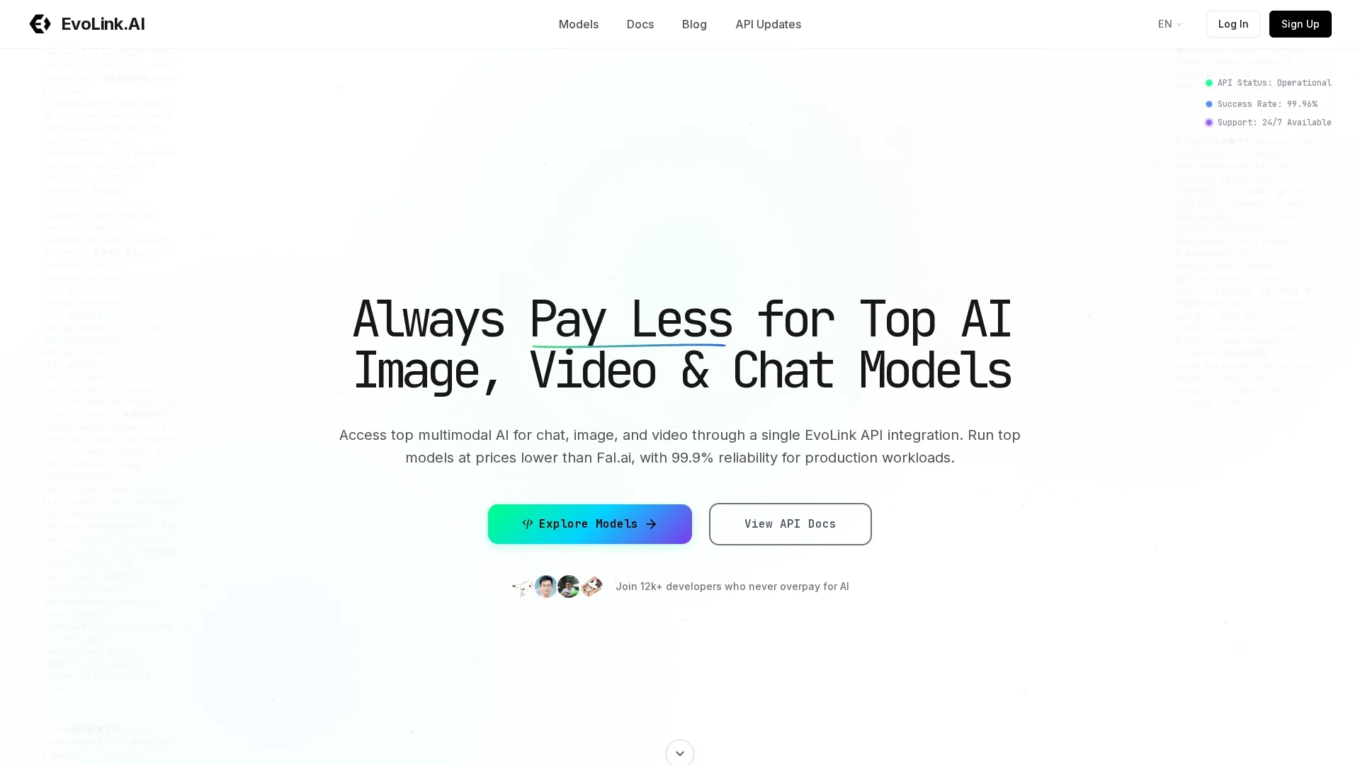 evolink-ai homepage