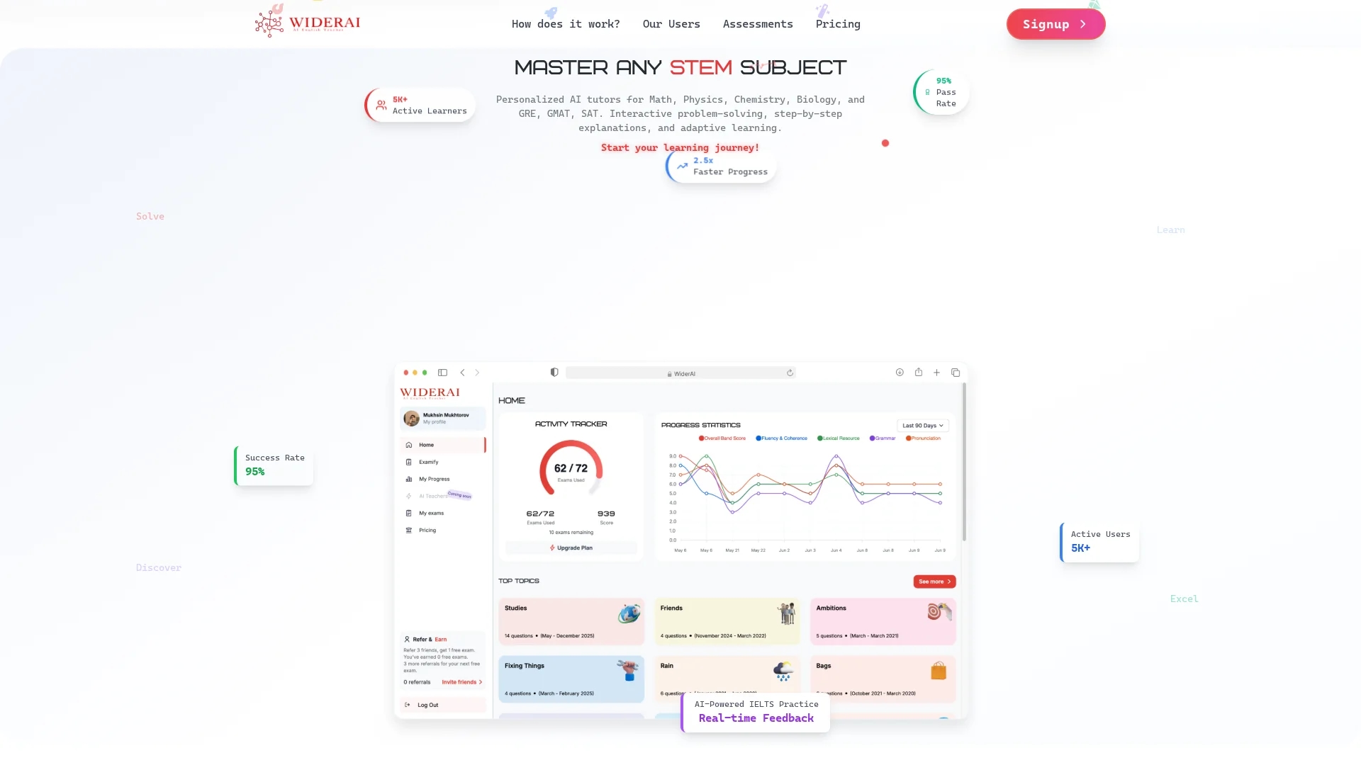 examify homepage