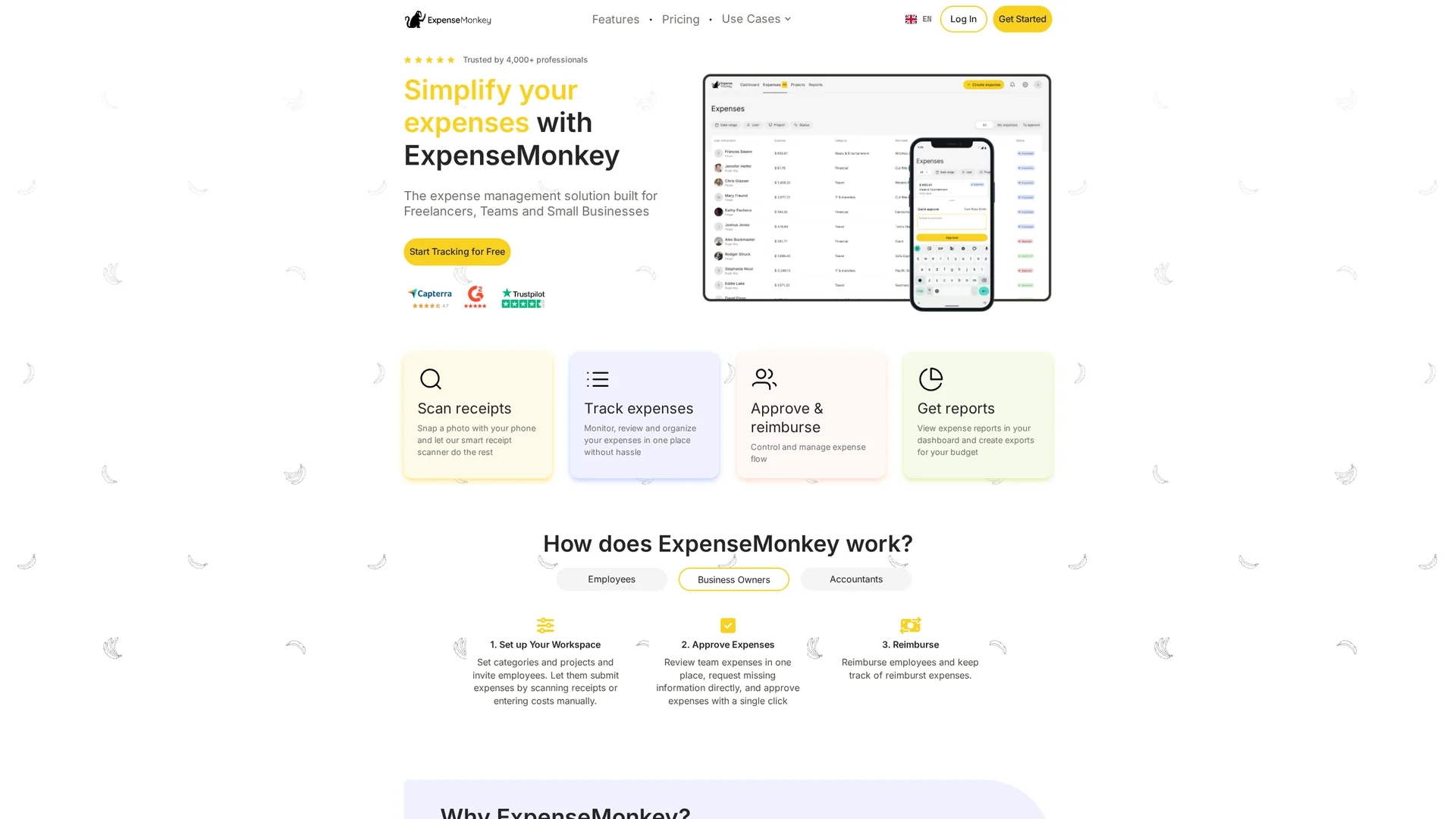 expensemonkey homepage
