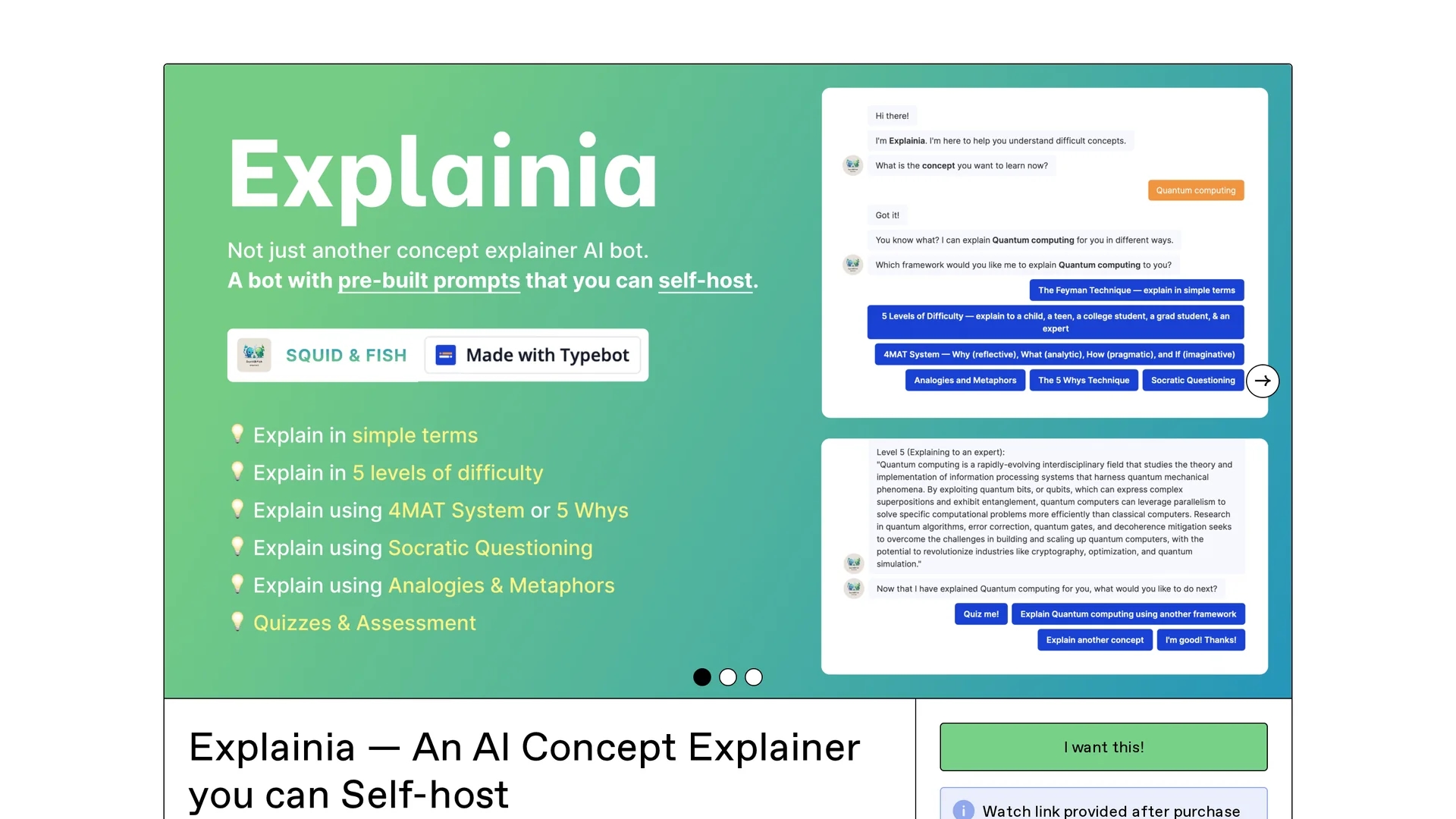 explainia homepage