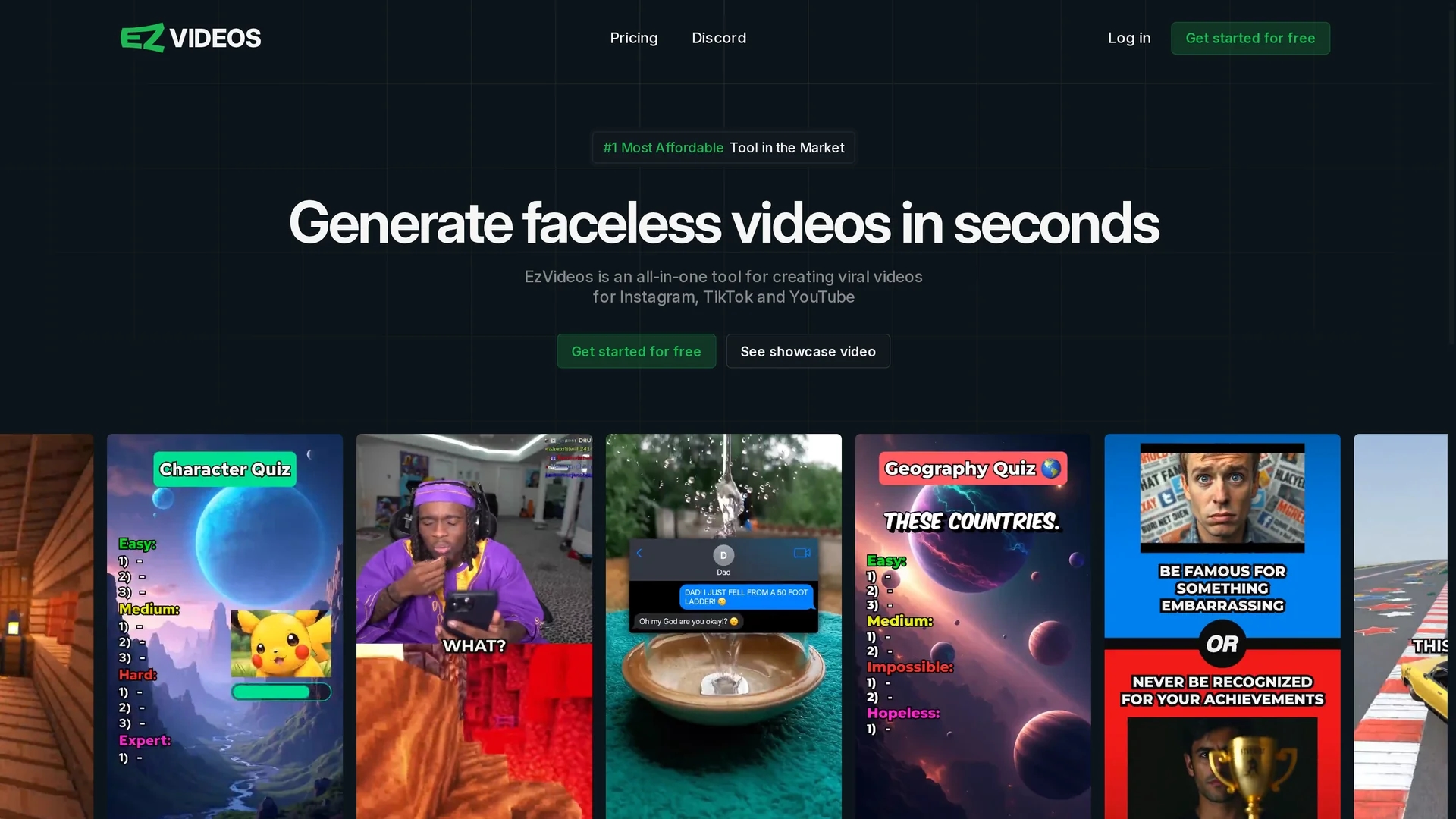 ezvideos homepage