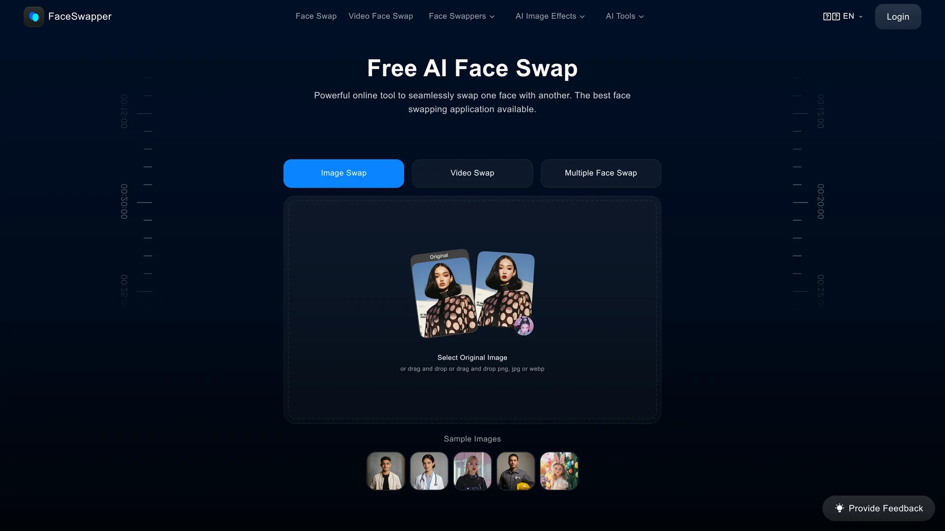 face-swapper homepage