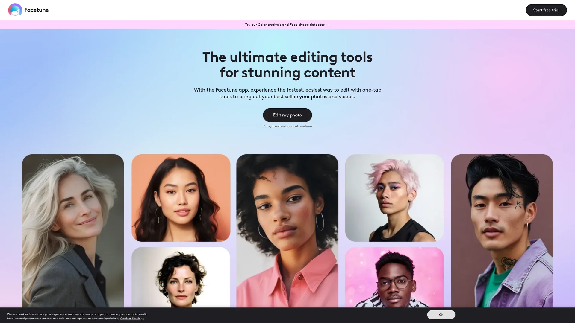 facetune homepage