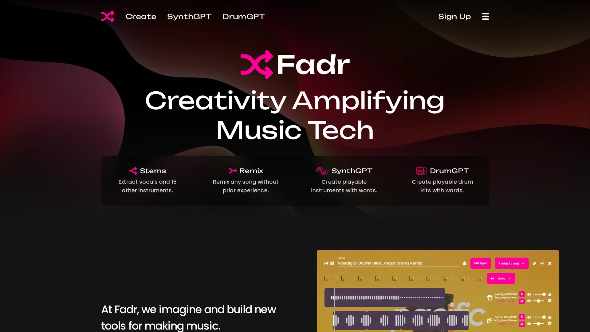 fadr homepage
