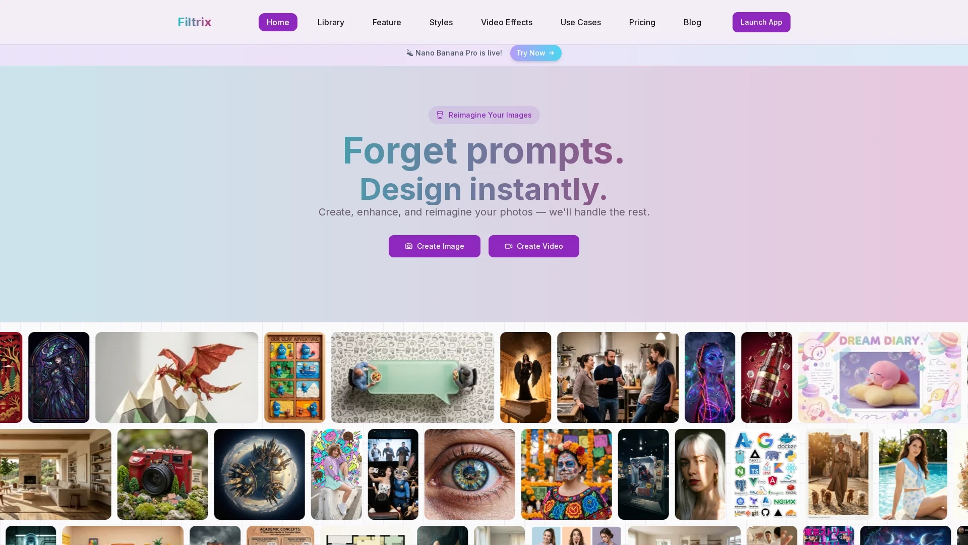 filtrix-ai homepage