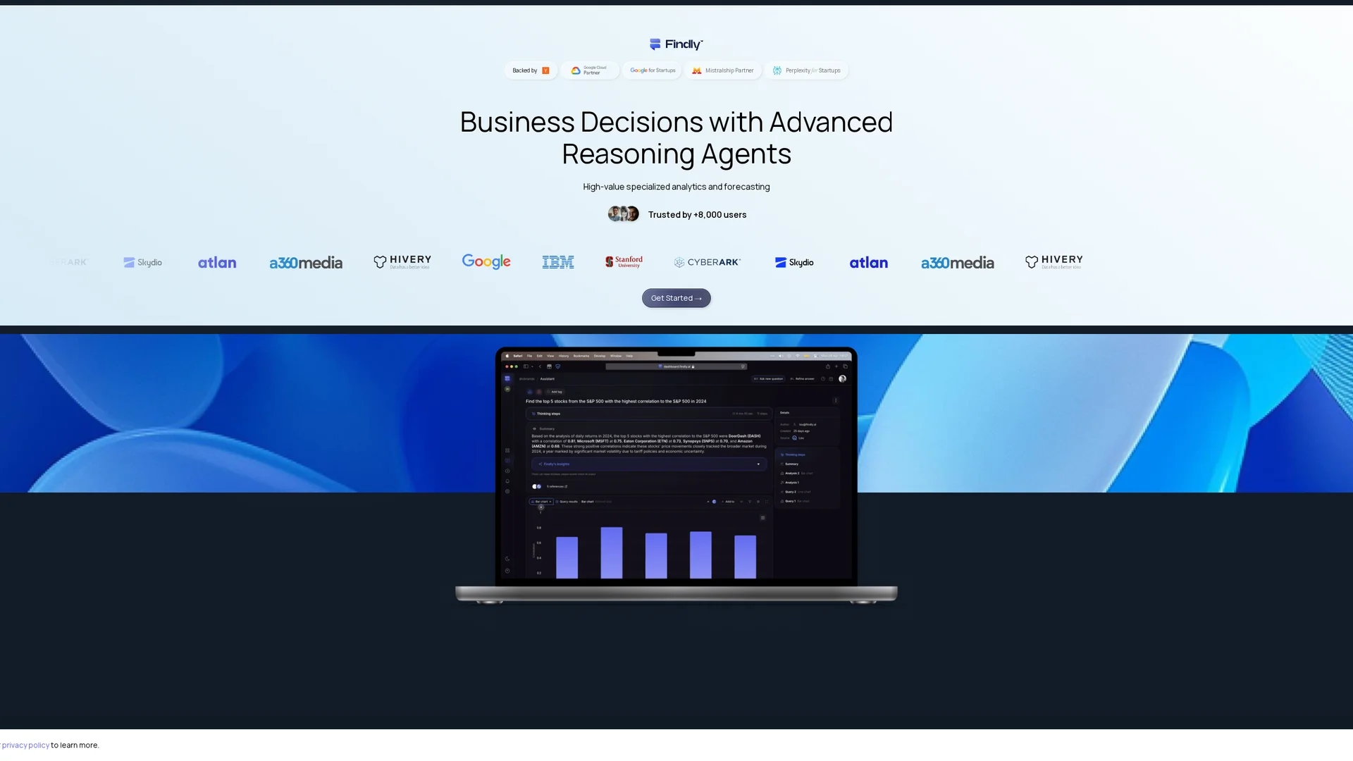 findly homepage