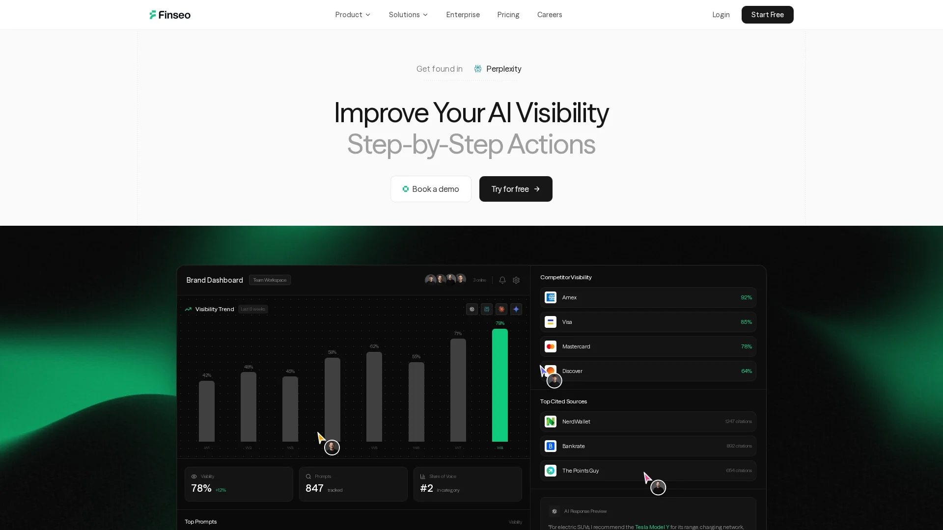 finseo-ai homepage