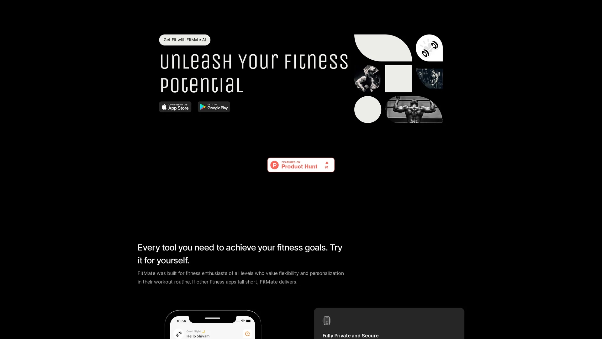 fitmate-ai homepage