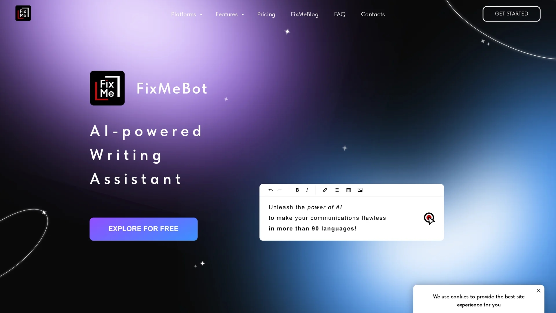 fixmebot homepage