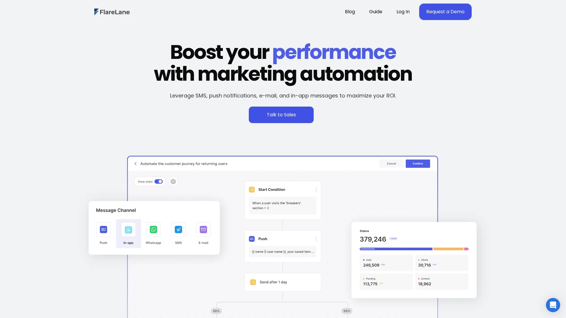 flarelane homepage