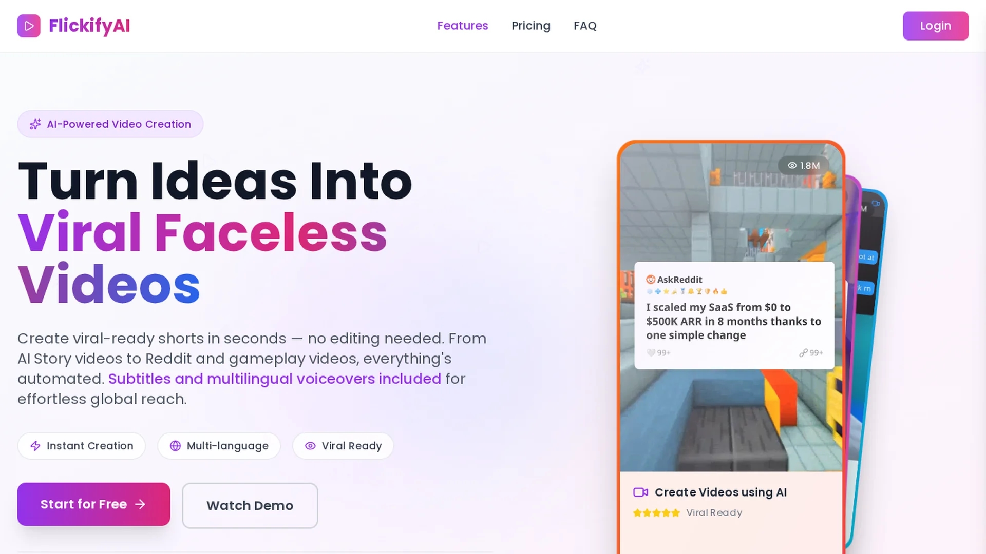 flickifyai homepage