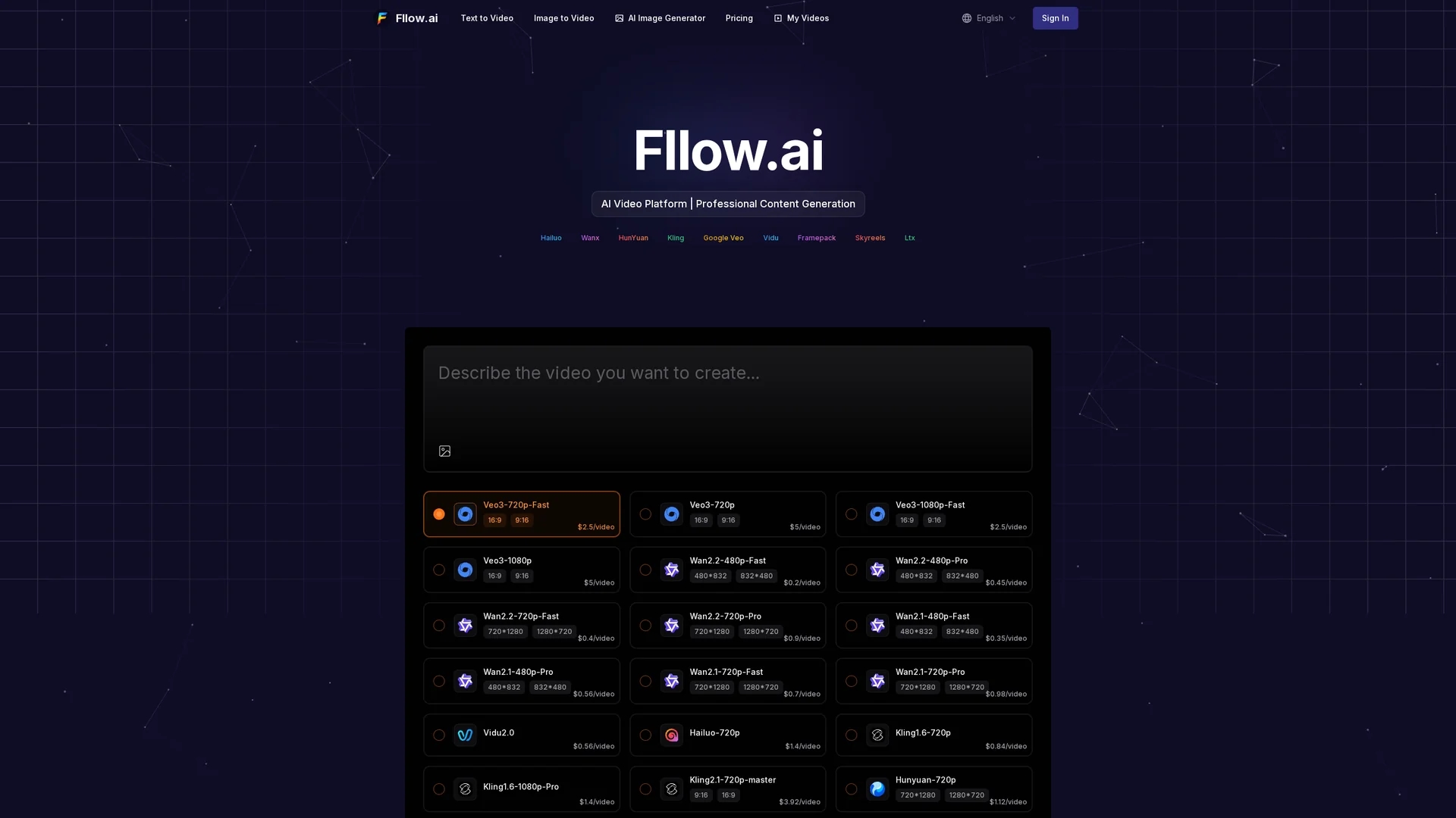 fllow-ai homepage