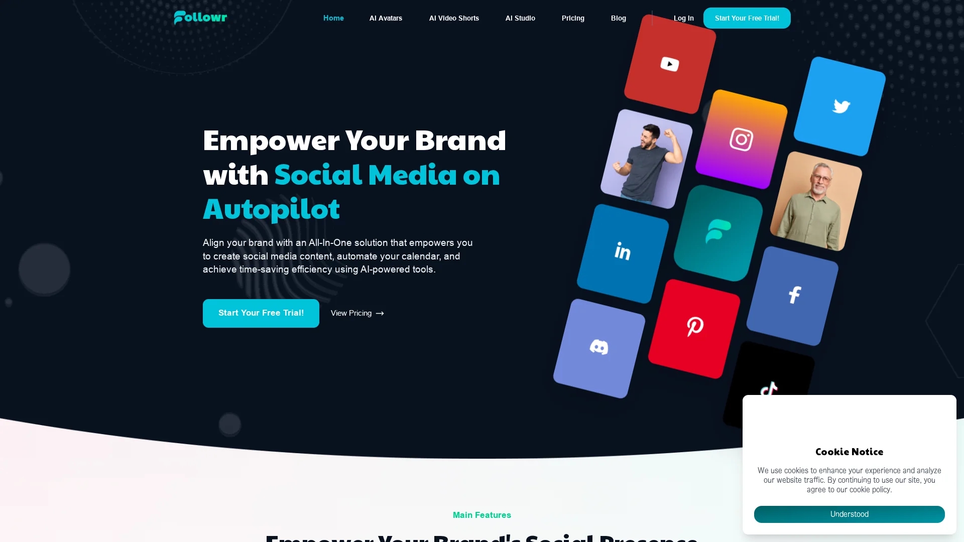 followr-ai homepage