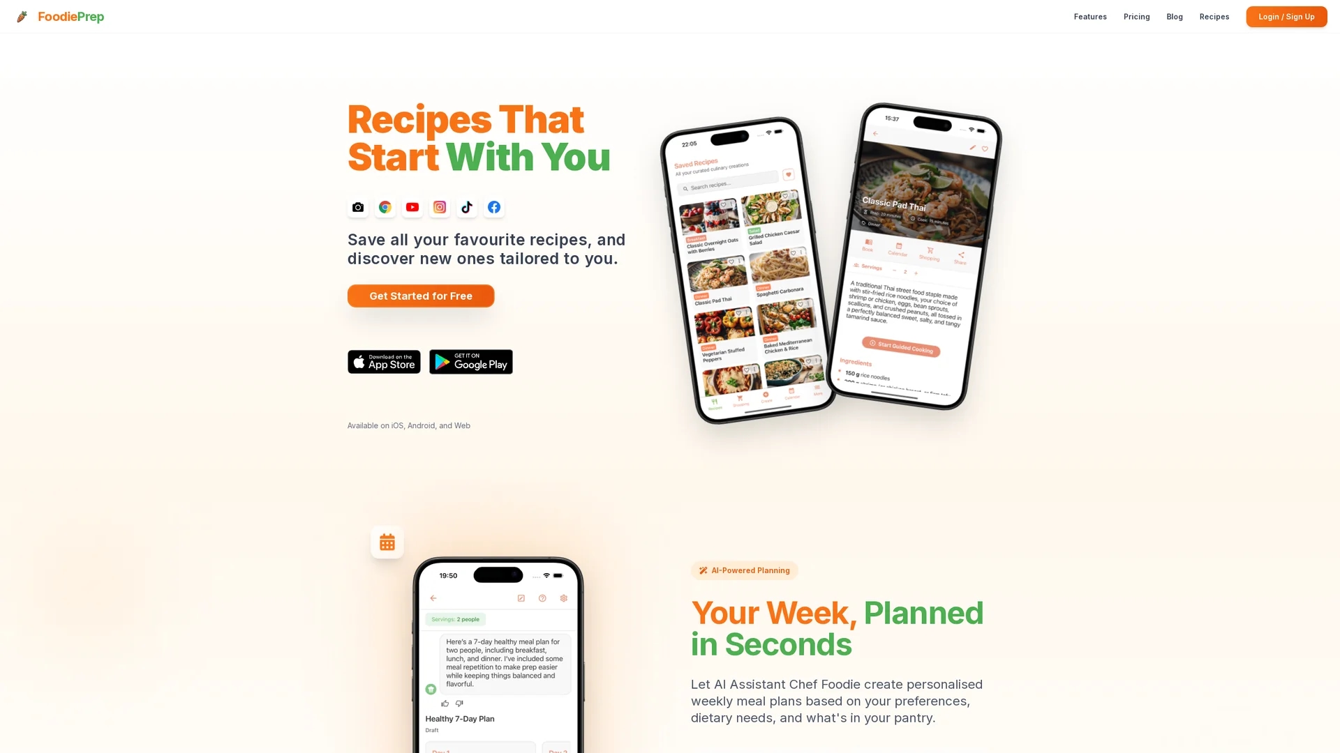 foodieprep homepage