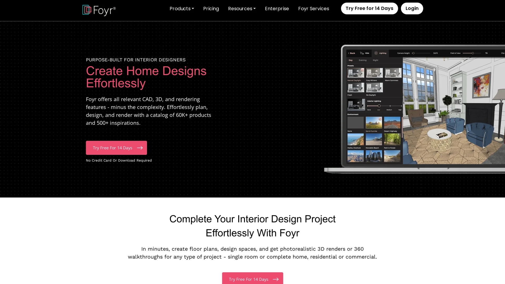 foyr-neo homepage