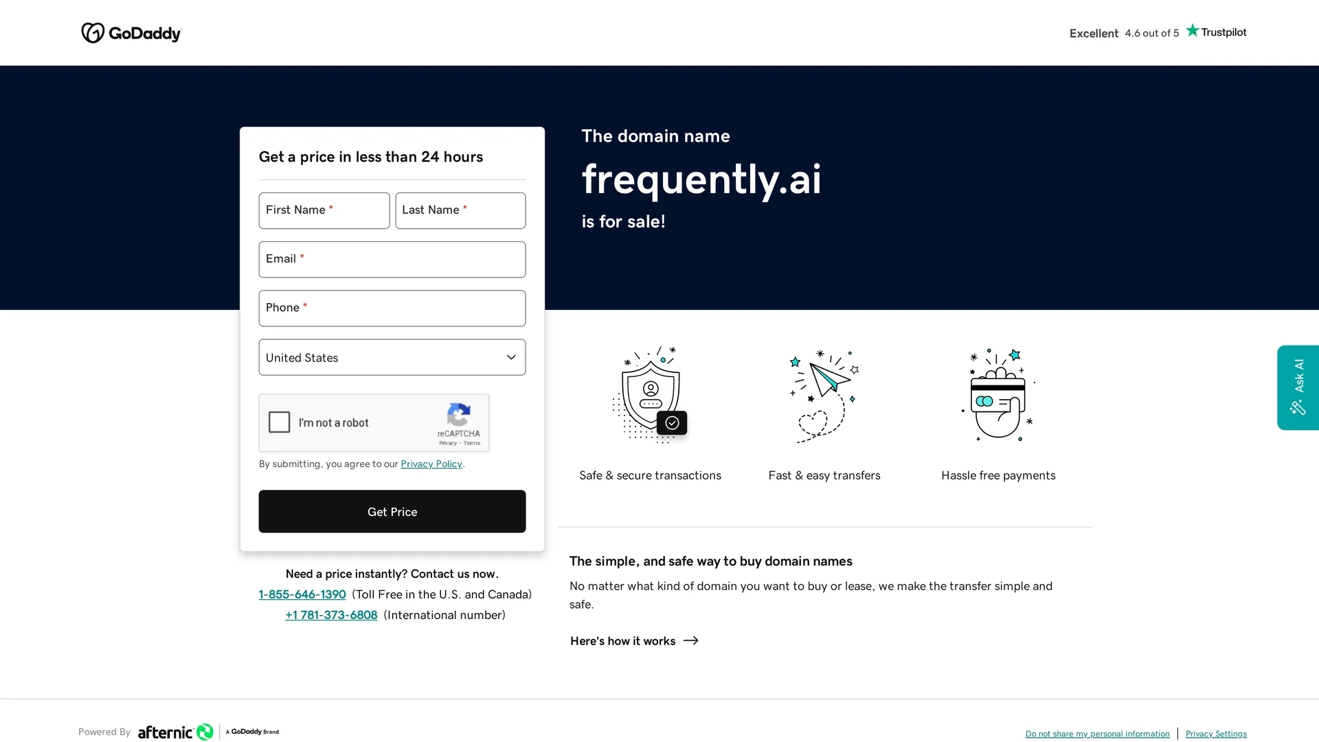 frequently-ai homepage