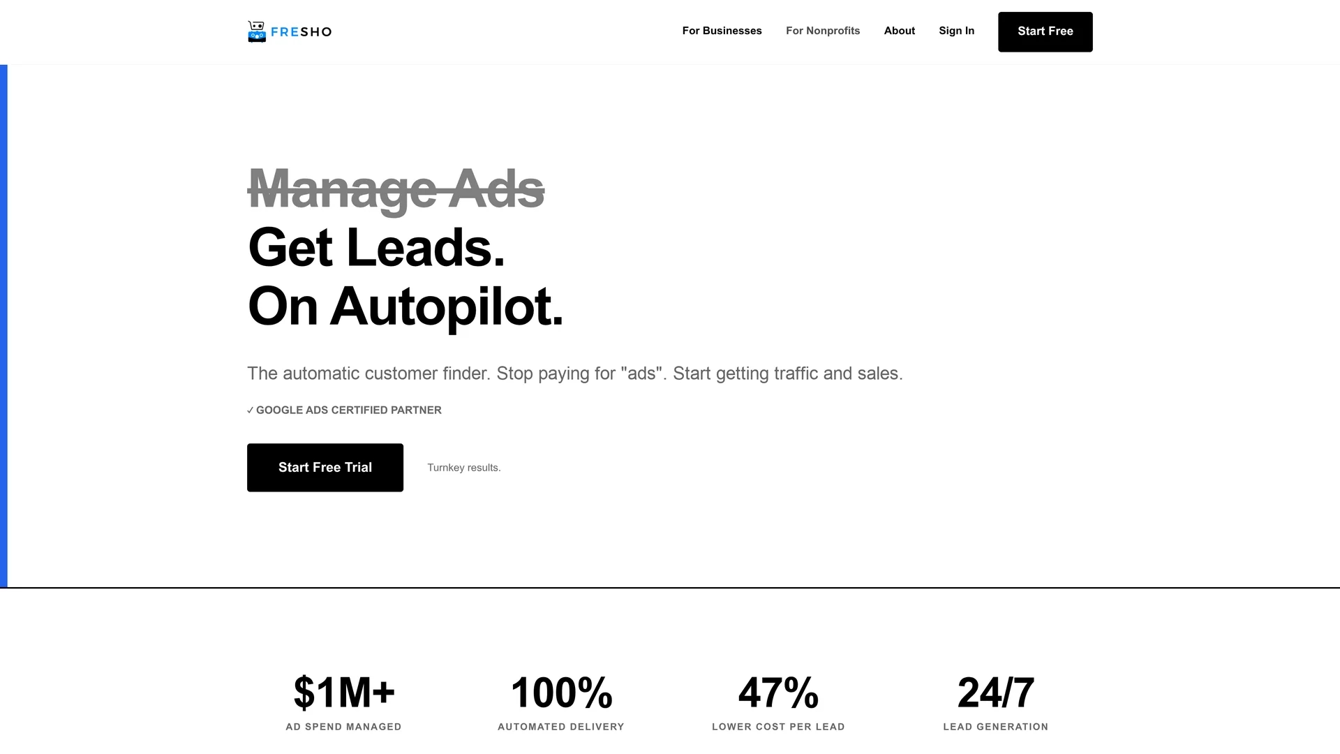 fresho homepage