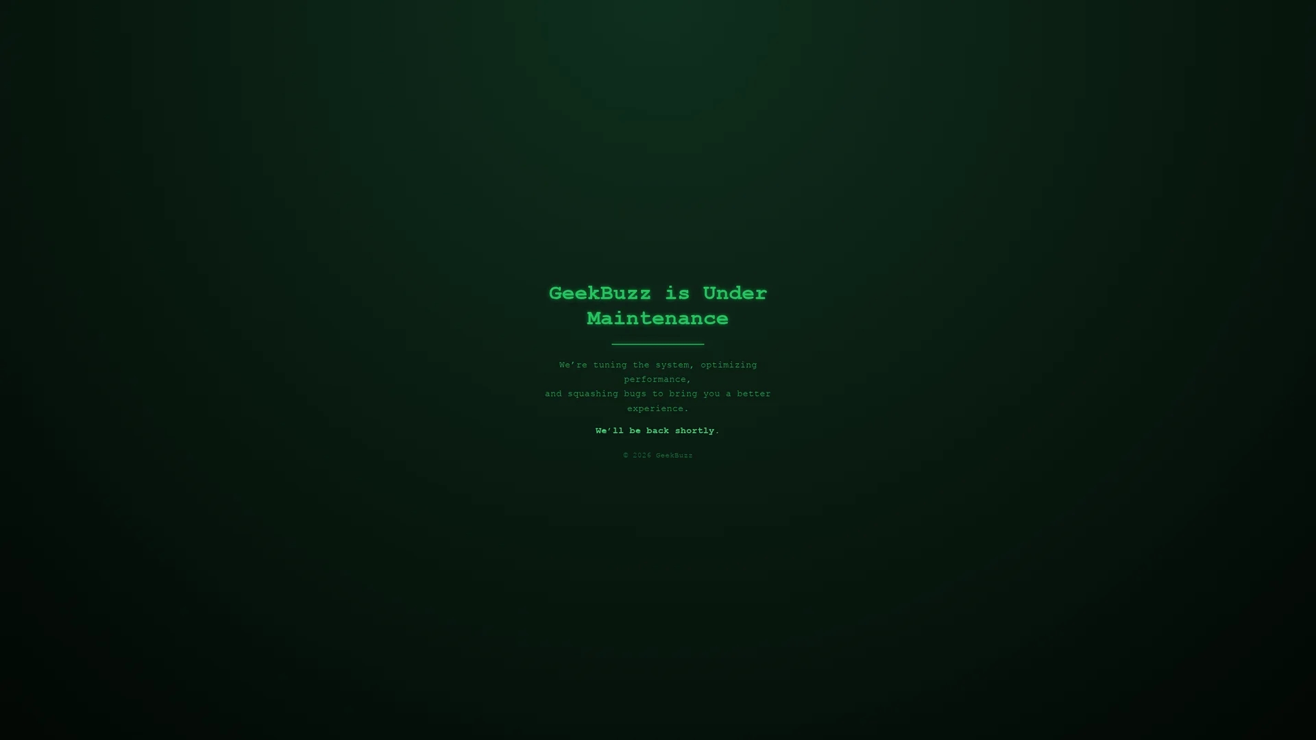 geekbuzz homepage