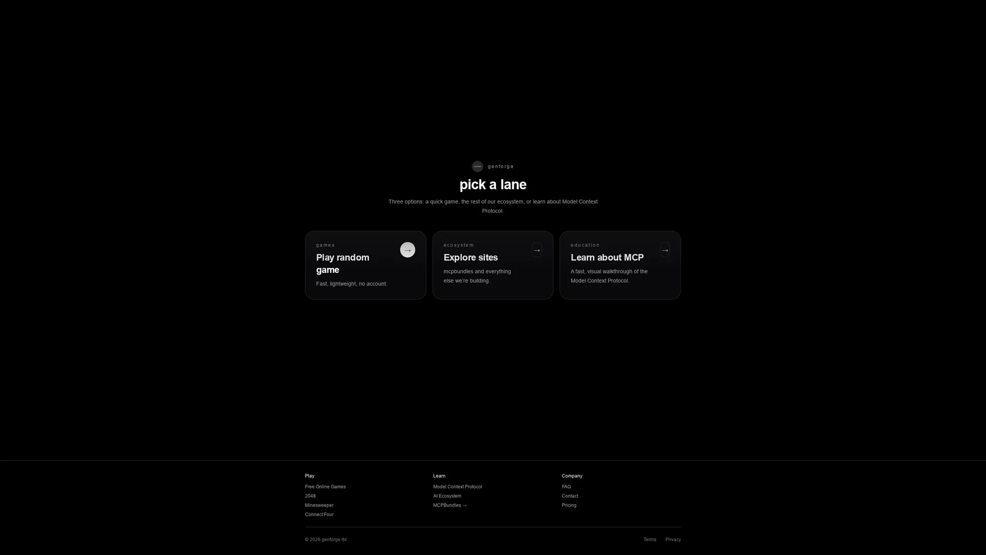 genforge homepage