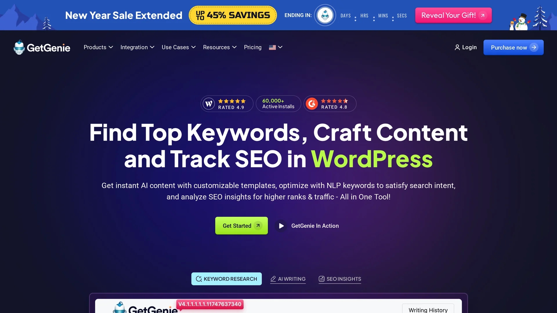 getgenie-ai homepage