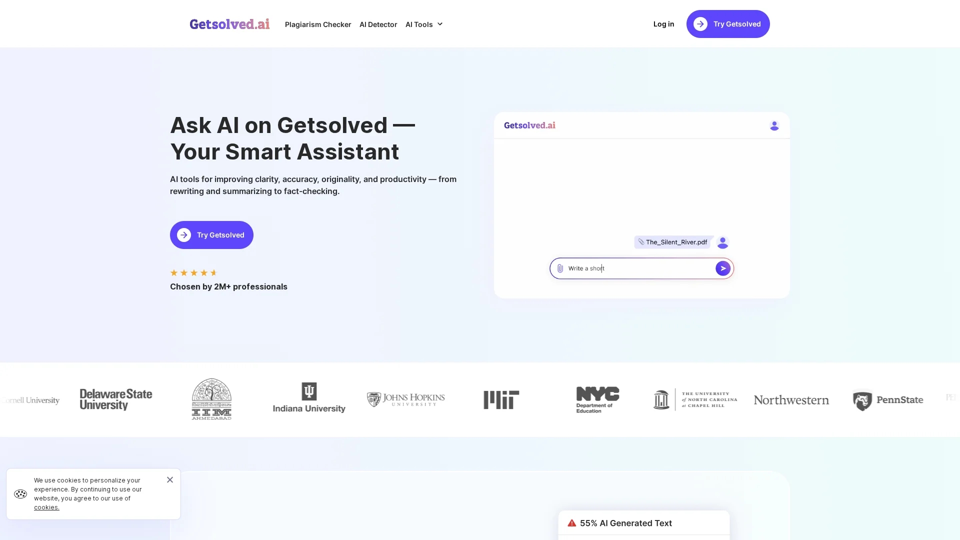 getsolved-ai homepage
