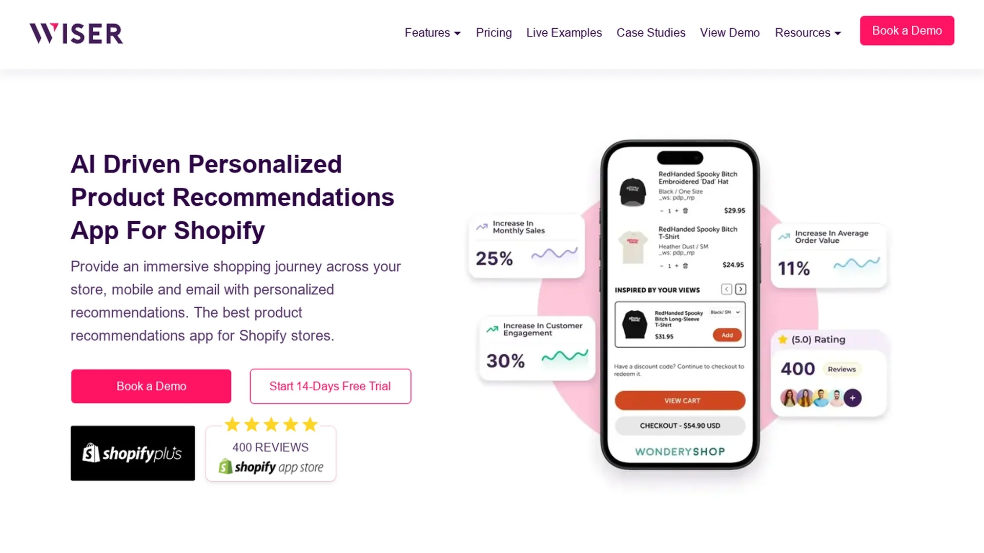 getwiser-ai homepage