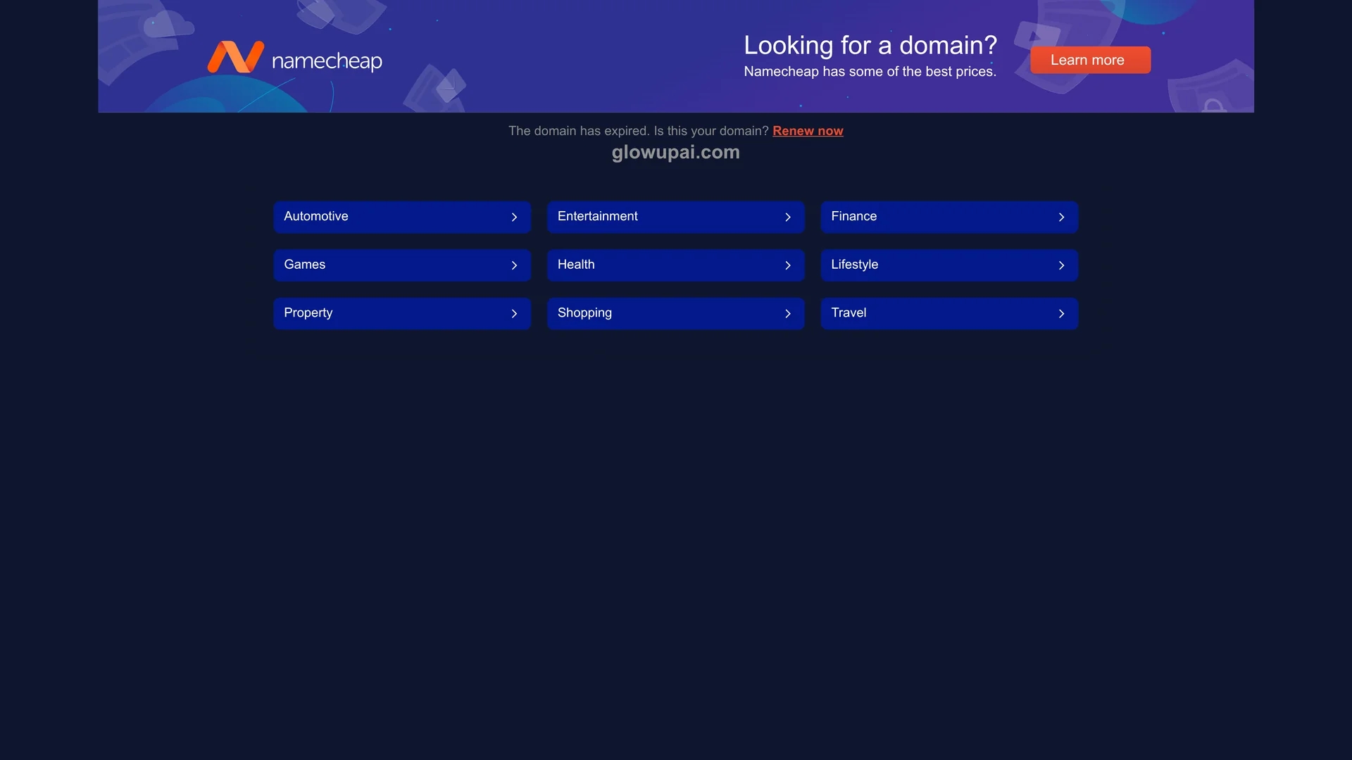 glowup-ai homepage