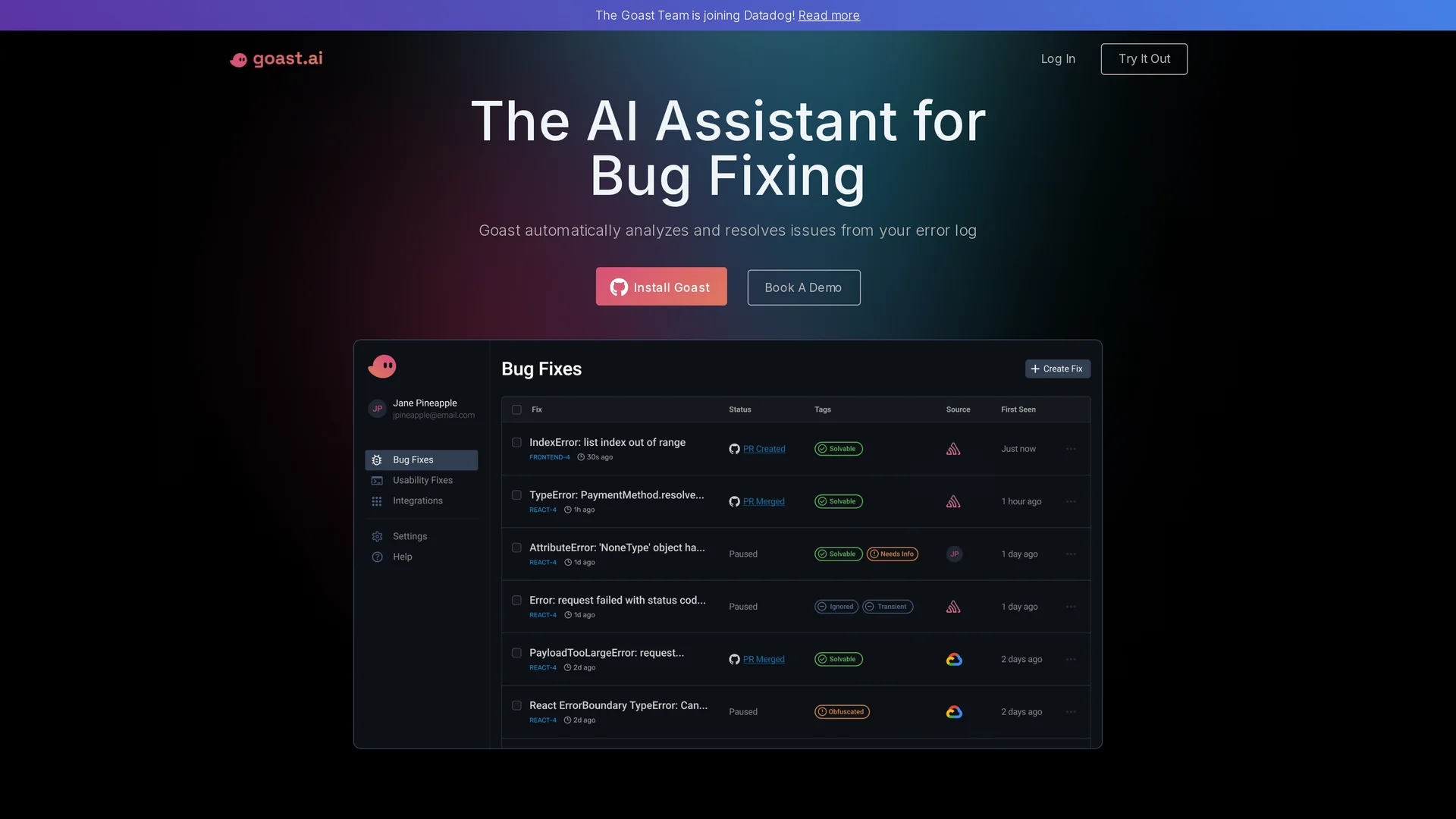 goastvs homepage