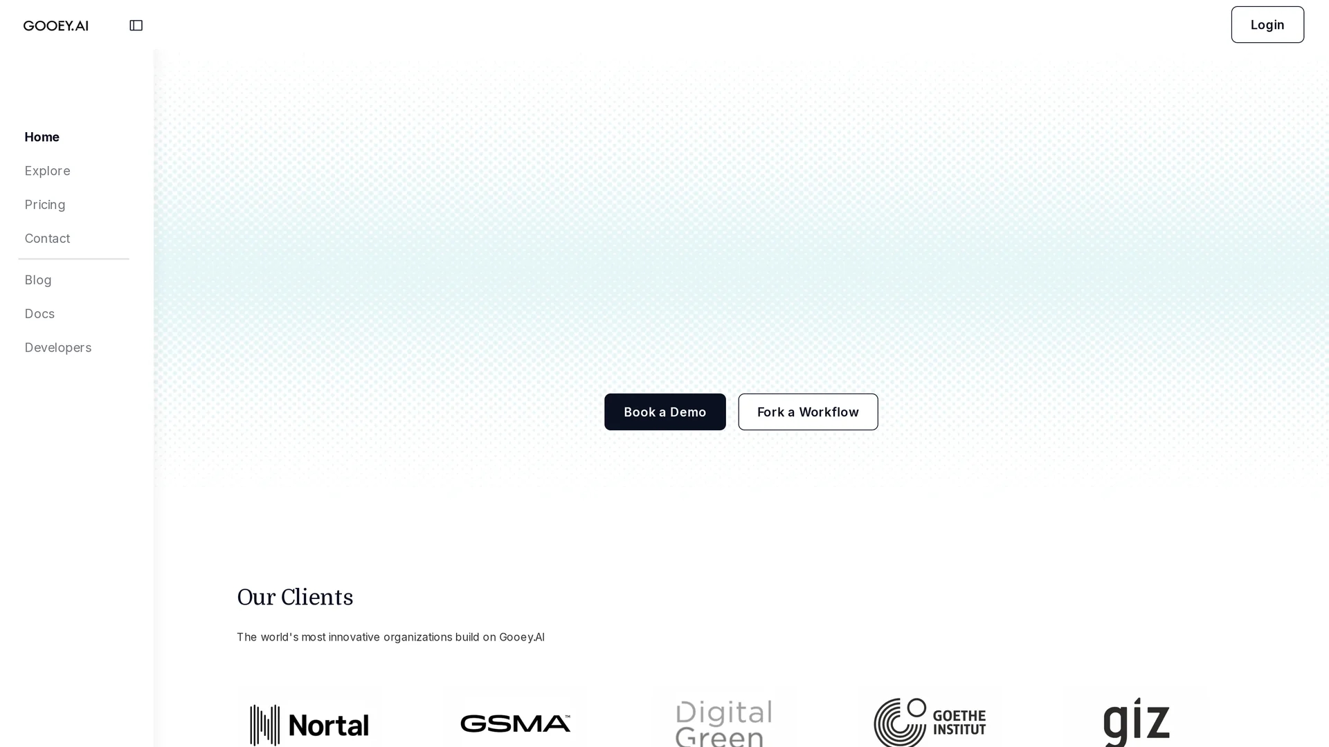 gooey-ai homepage