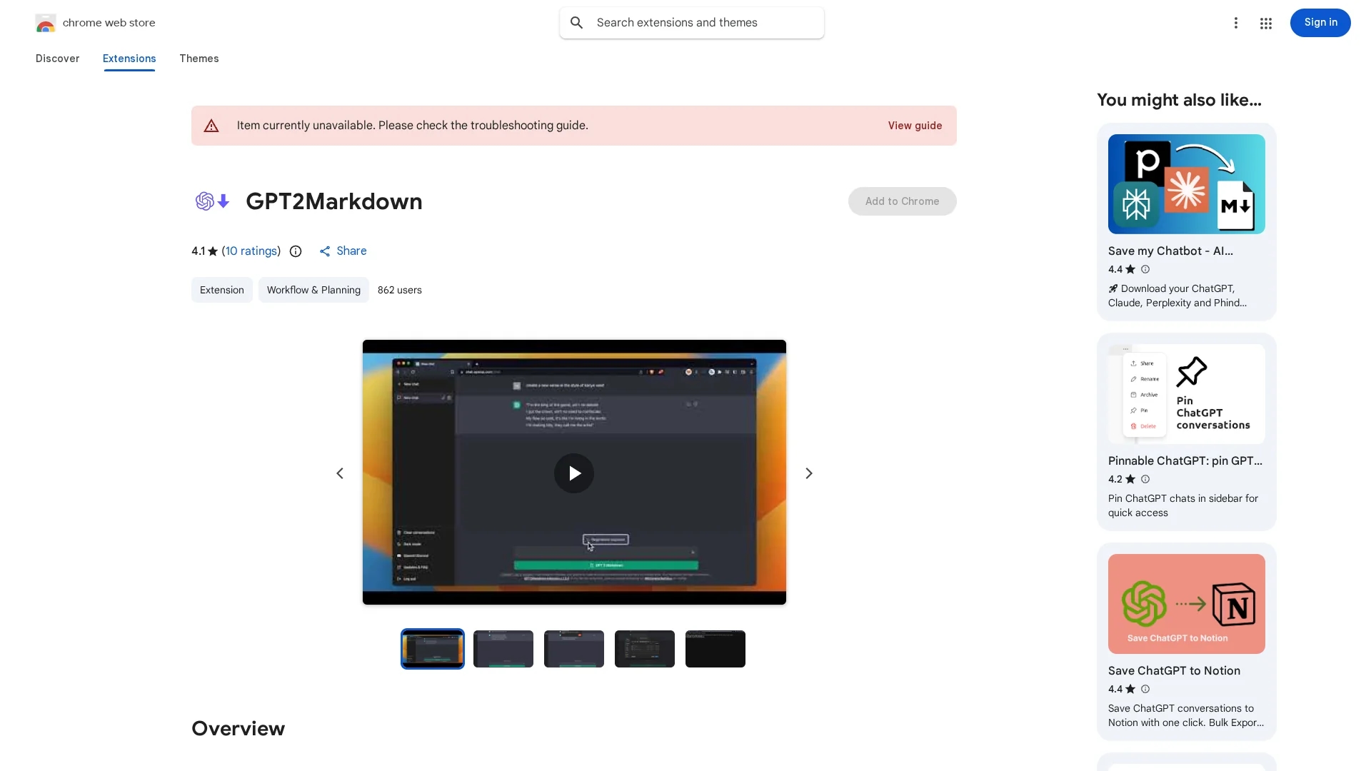 gpt2markdown homepage