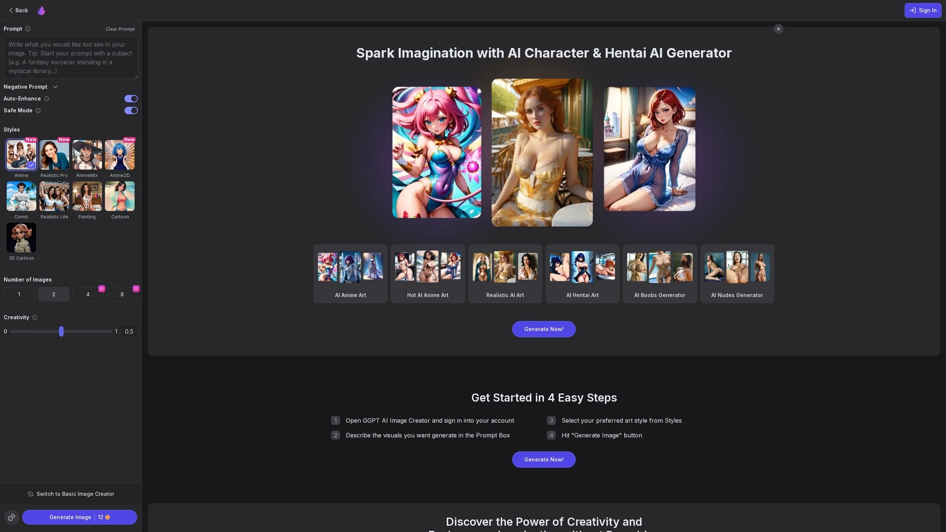 gptgirlfriend homepage