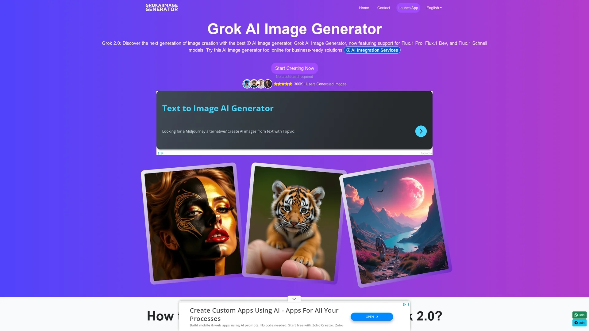 grok-ai-image-generator-2-0 homepage