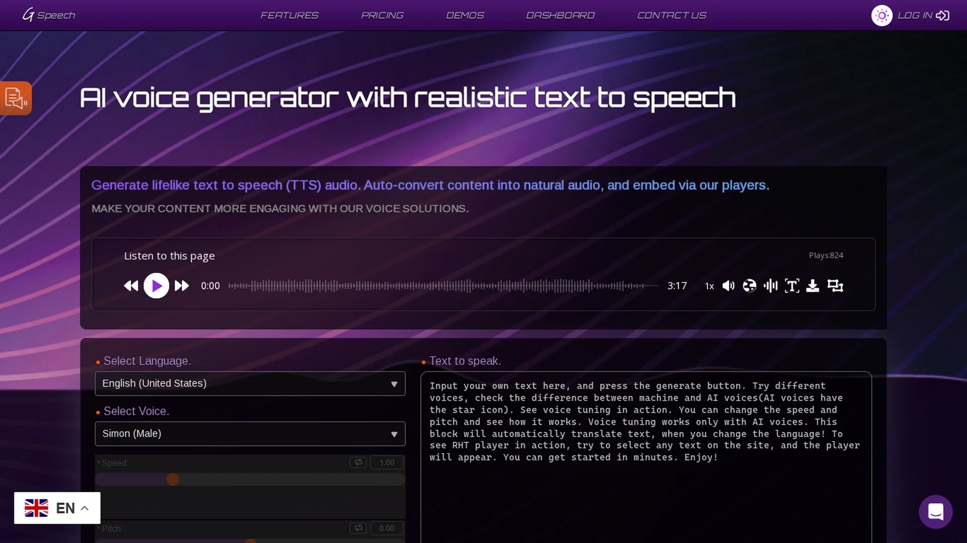 gspeech homepage