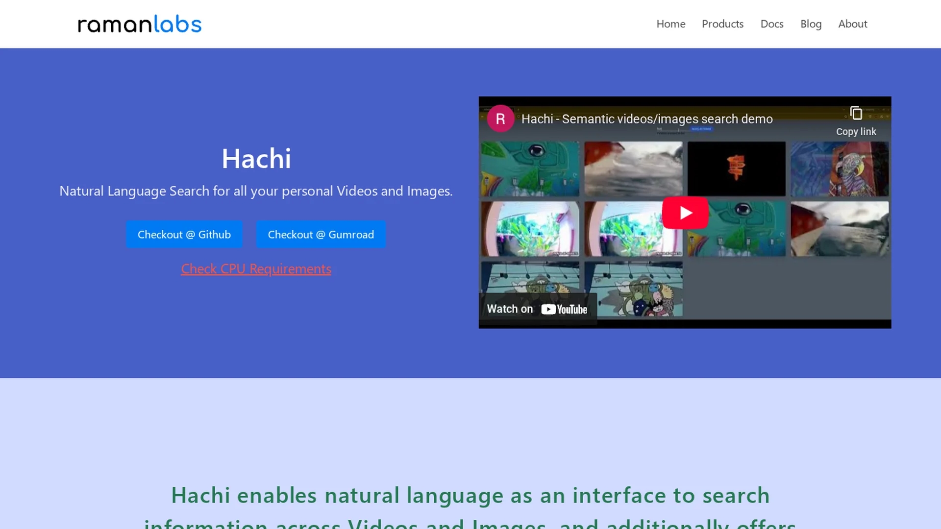 hachi homepage