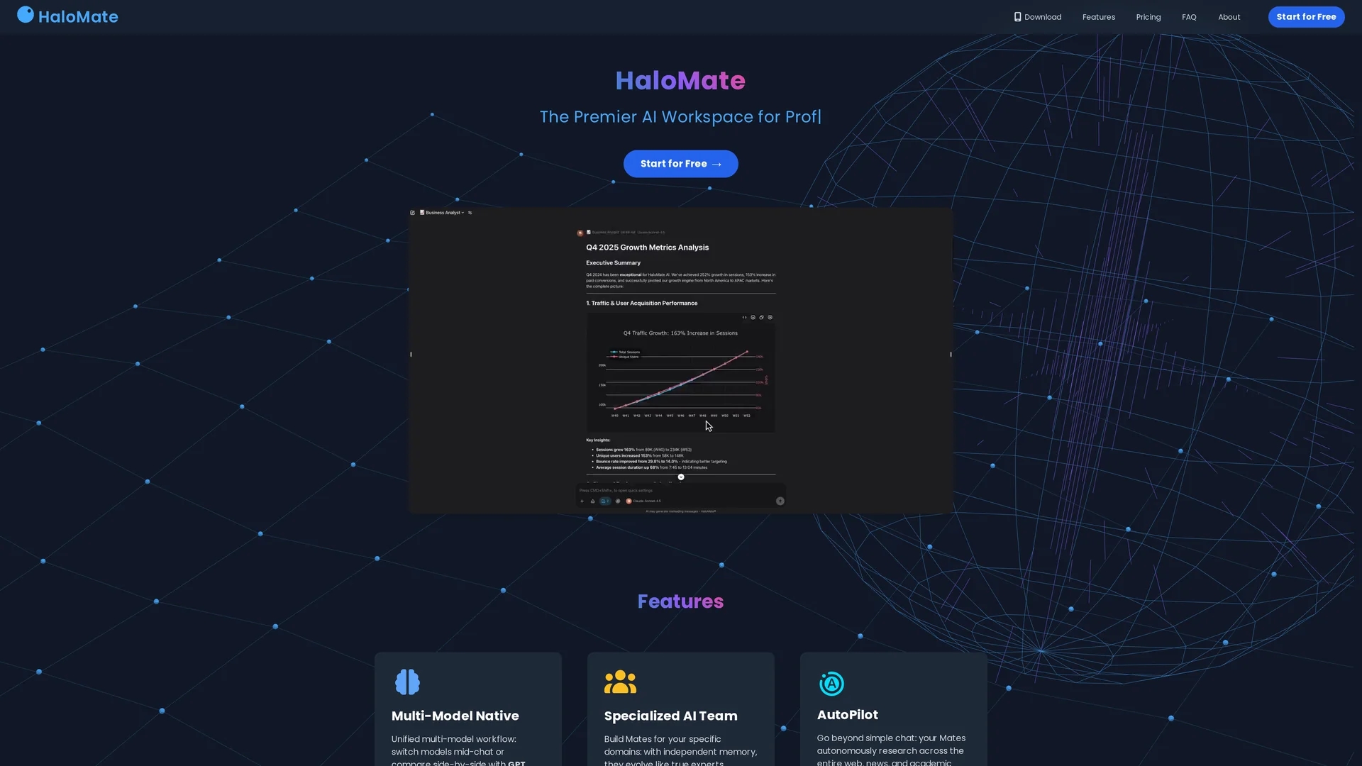 halomate-ai homepage