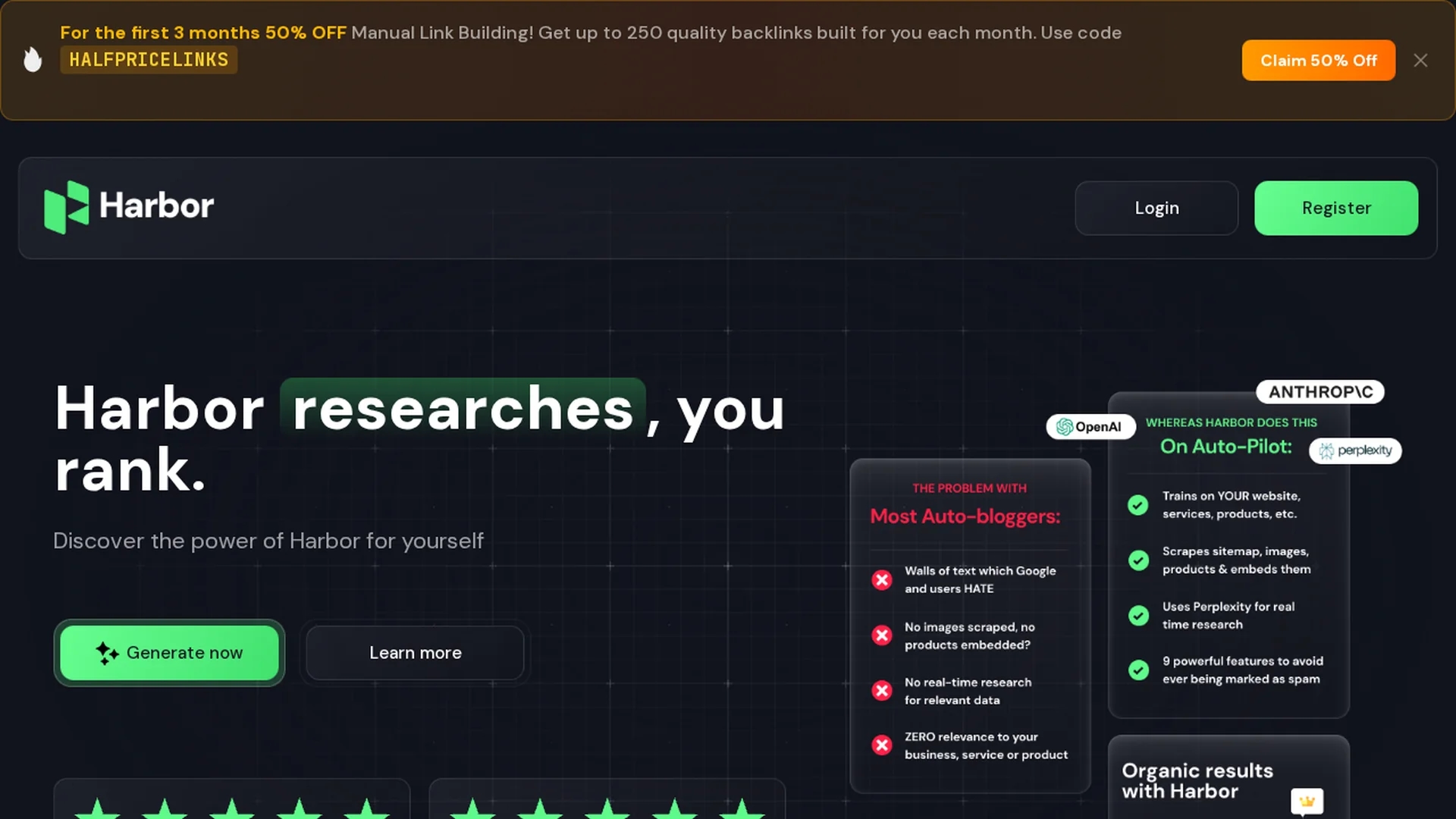 harborseo-ai homepage