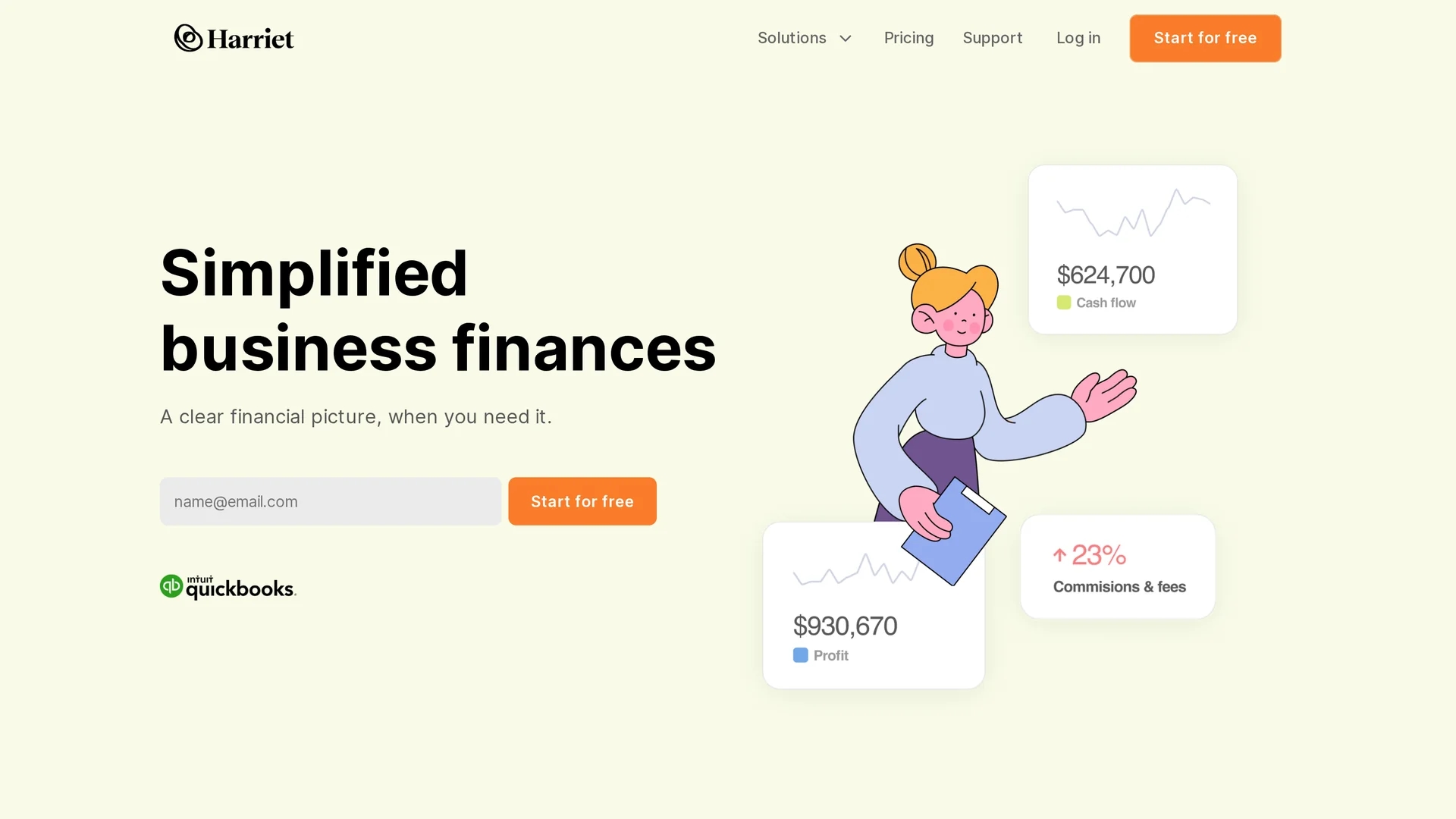 harriet-ai homepage