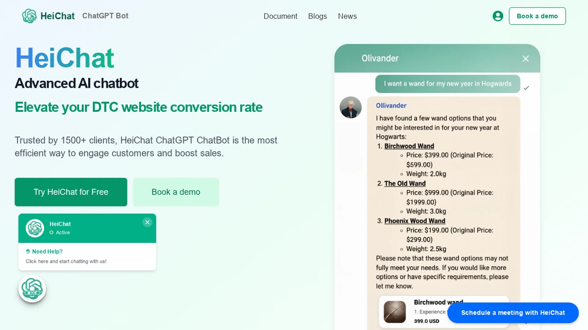 heichat homepage