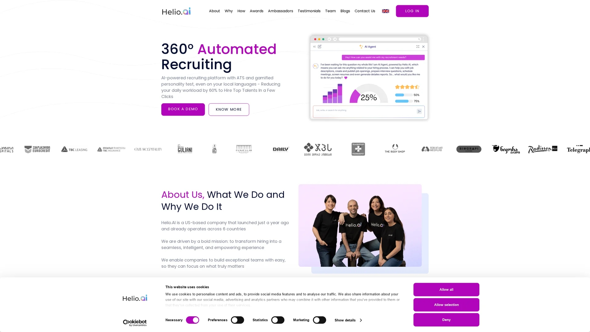 helio-ai homepage