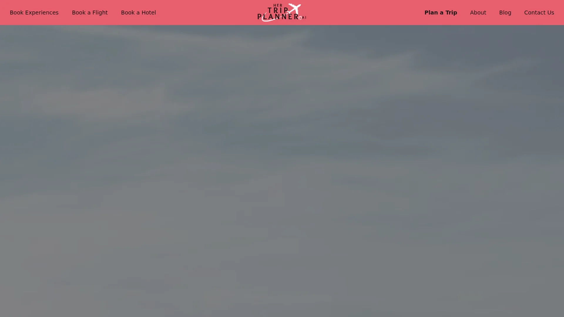 her-trip-planner homepage