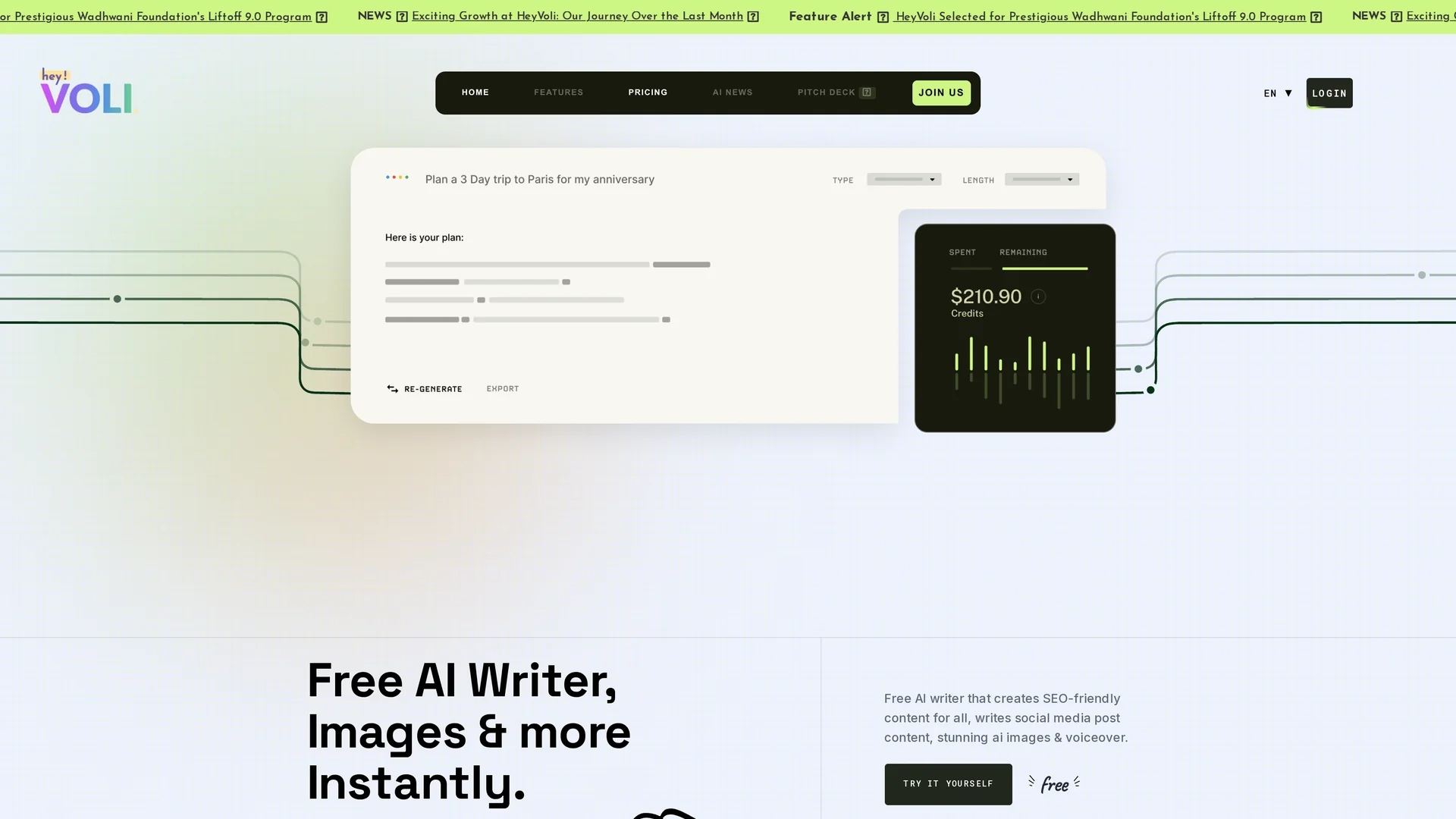 heyvoli homepage