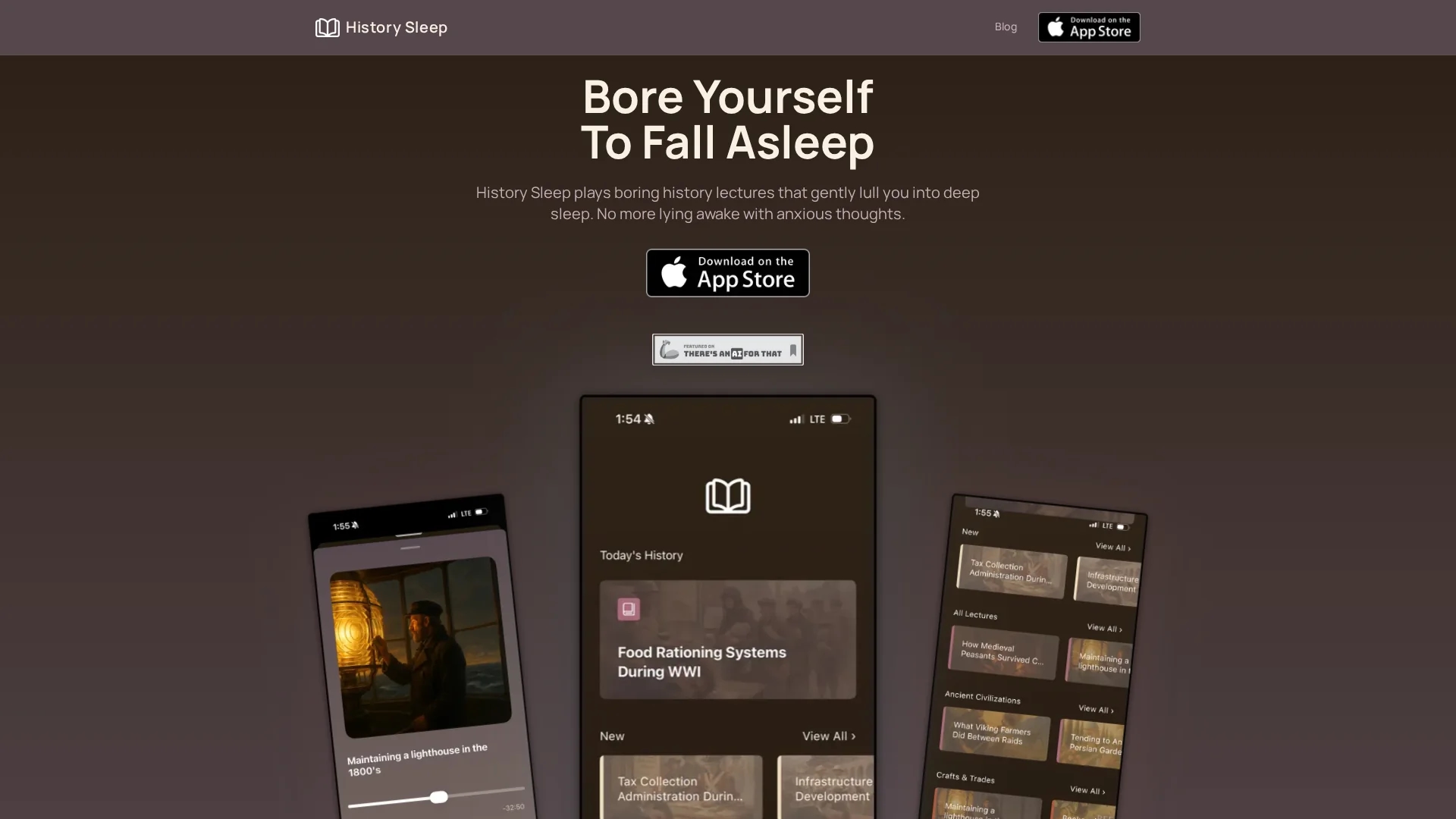 history-sleep homepage