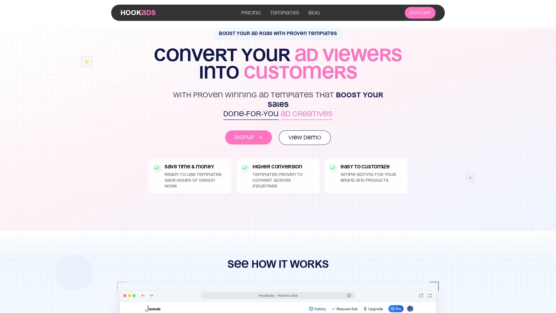 hookads-ai homepage